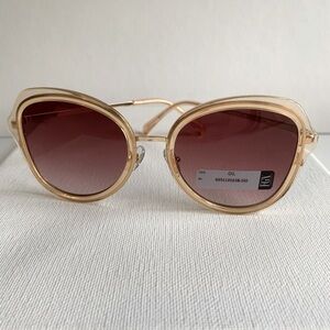NWT gold wire and lucite sunglasses